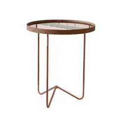 BE DESIGN - MESA LATERAL REDONDA BRONCE