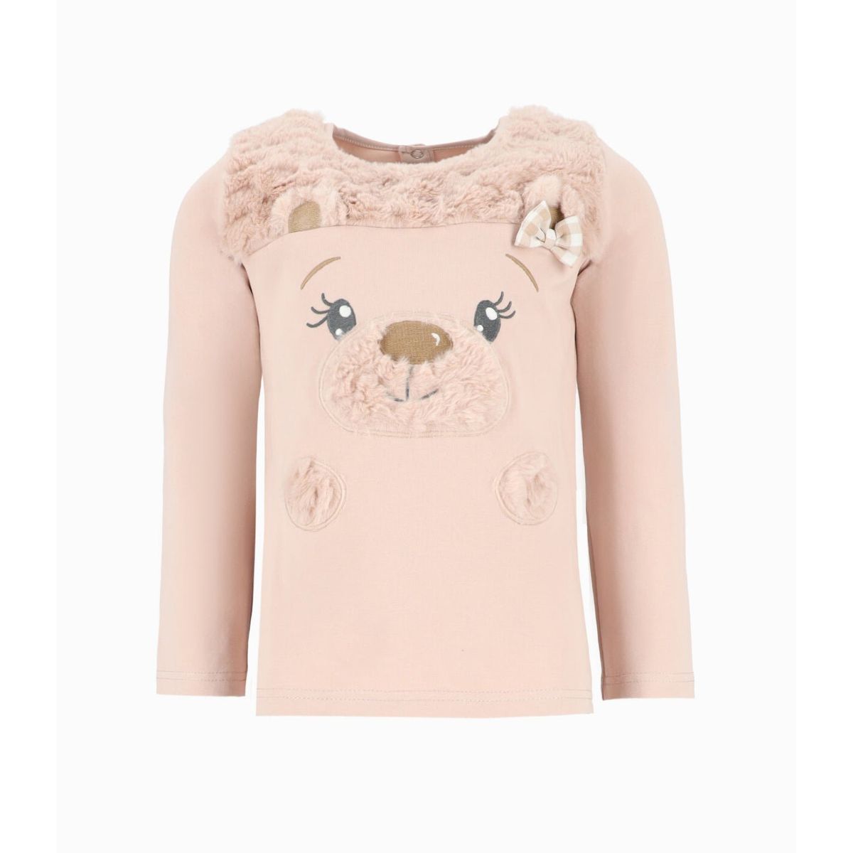 LIMONADA - Polera niña con oso beige Limonada