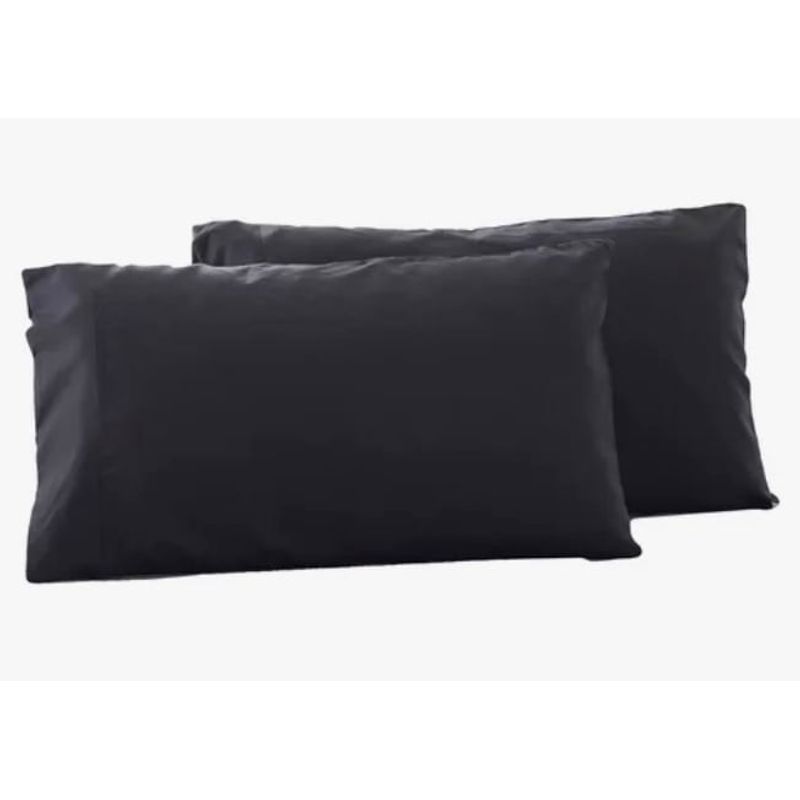 GENERICO - 2 Fundas De Almohada 2800 Hilos Egipician Negro