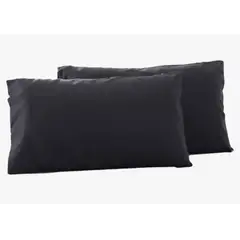 GENERICO - 2 Fundas De Almohada 2800 Hilos Egipician Negro