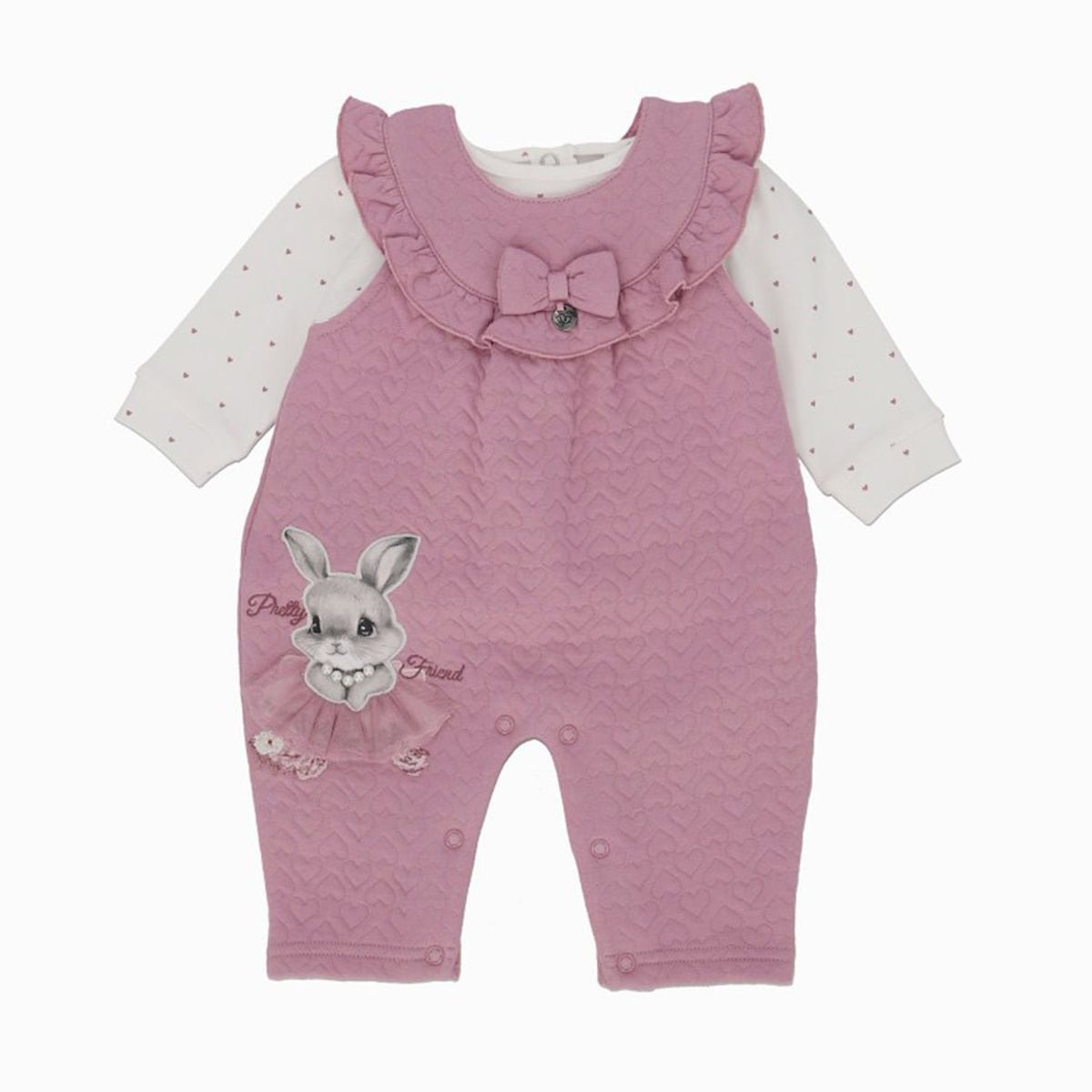 LIMONADA - Jardinera recién nacida con conejo palo rosa Limonada