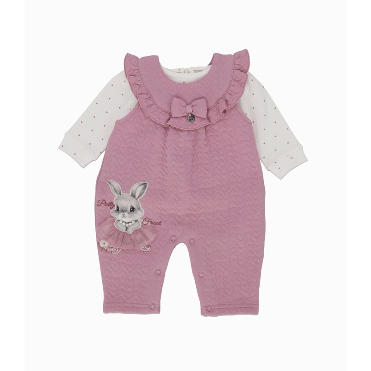 LIMONADA - Jardinera recién nacida con conejo palo rosa Limonada