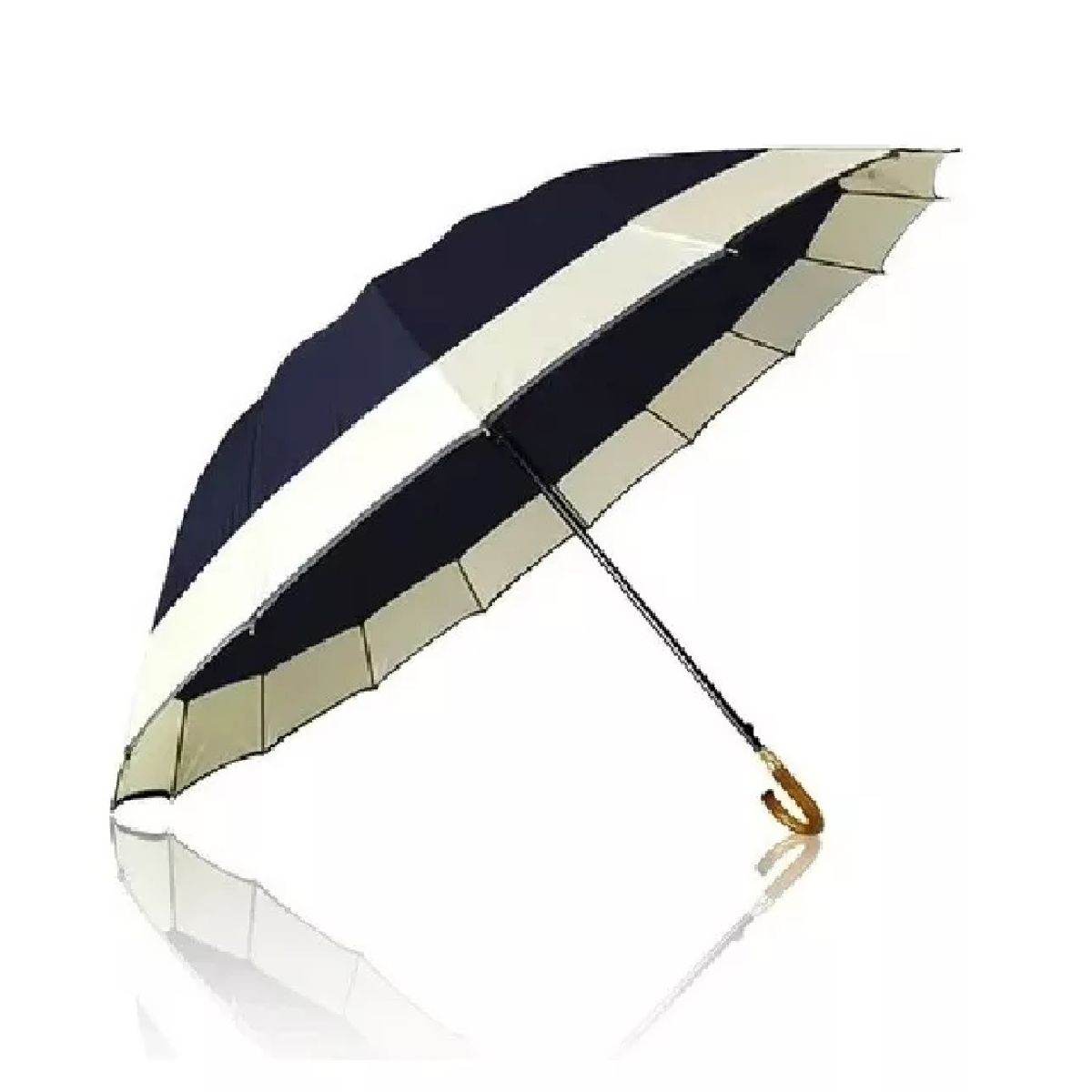 GENERICO - Paraguas Automatico Impermeable Grande 130cm 16 Varilla Azul