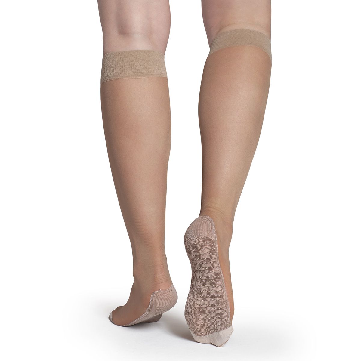 MONARCH - Minimedia Elasticada Con Cobre Beige Monarch