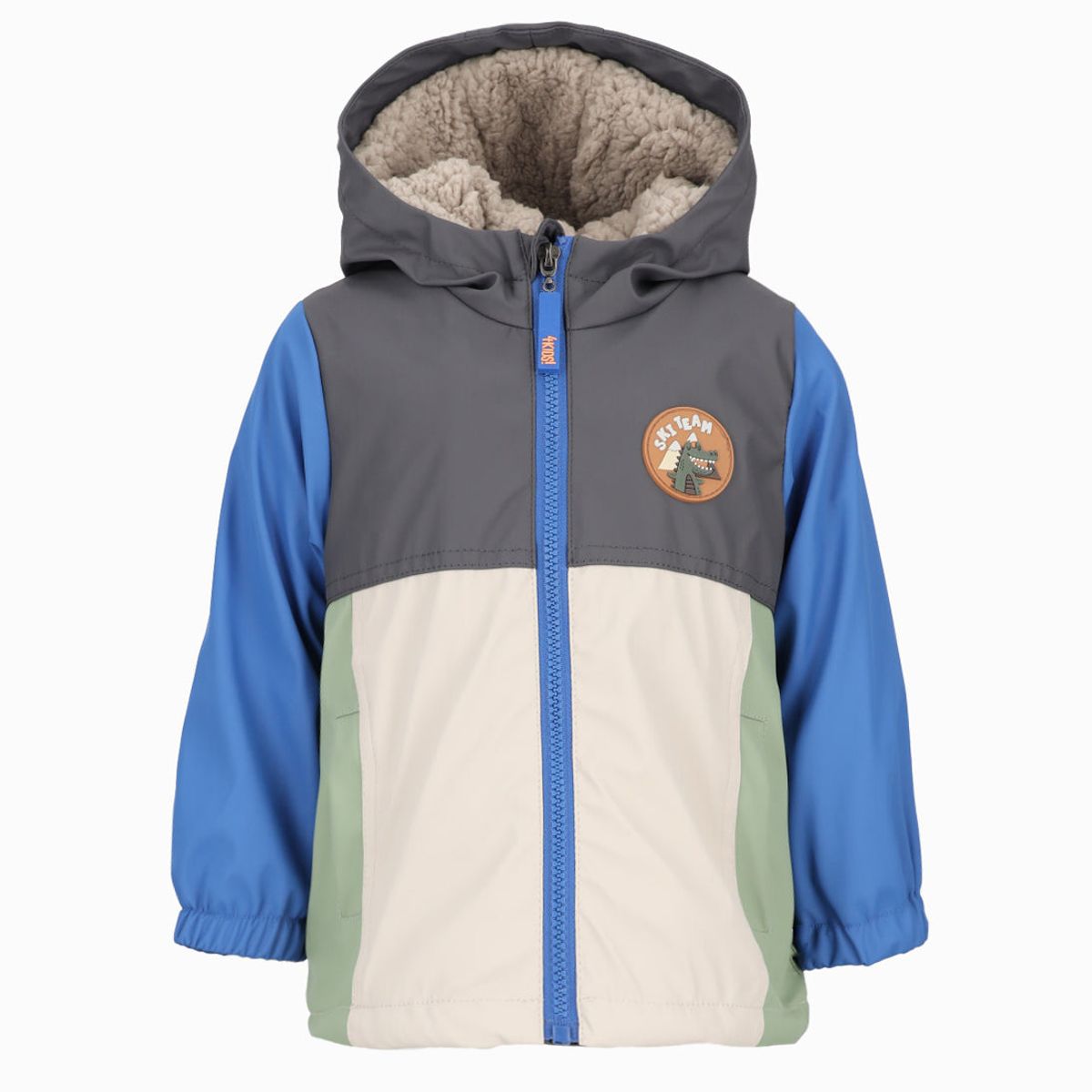 4KIDS - Chaqueta bebés impermeable gris 4 Kids