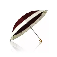 GENERICO - Paraguas Automatico Impermeable 130cm 16 Varillas Bordo