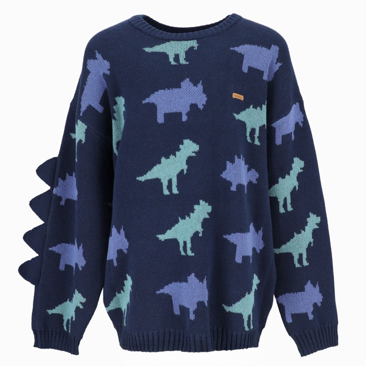 BLACK AND BLUE - Chaleco niño con dinosaurio azul marino Black and Blue