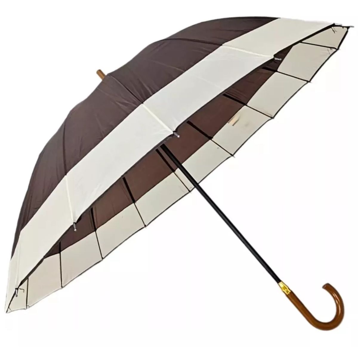 GENERICO - Paraguas Automatico Impermeable 130cm 16 Varillas Marron