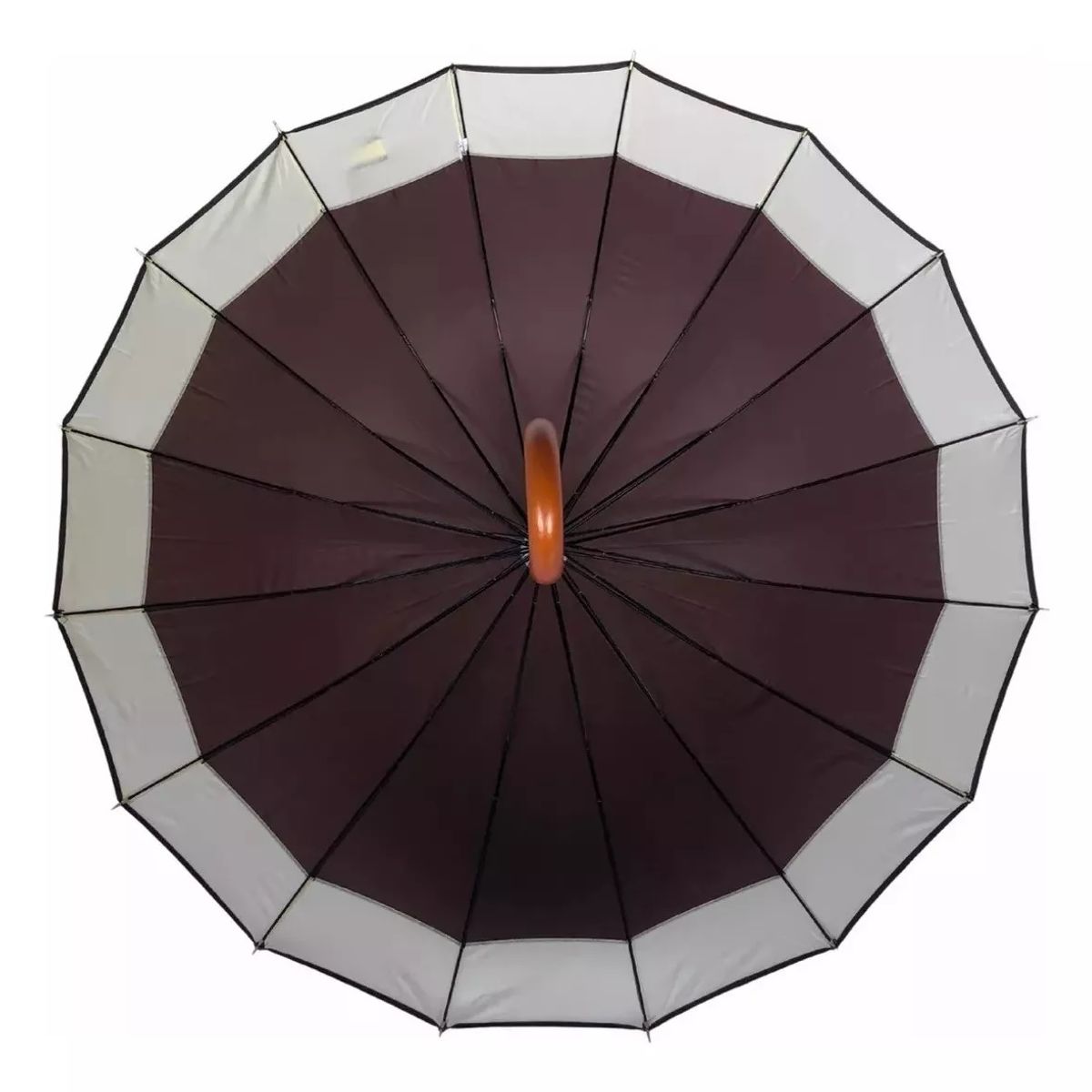 GENERICO - Paraguas Automatico Impermeable 130cm 16 Varillas Marron