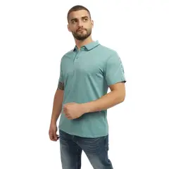 GUESS - Polera Hombre Ss Paul Pique Tape Verde