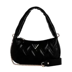 GUESS - Cartera Mujer Eda Top Zip Shoulder Bag Negro