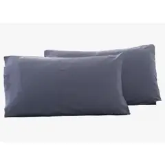GENERICO - 2 Fundas De Almohada 2800 Hilos Egipician Azul Oscuro