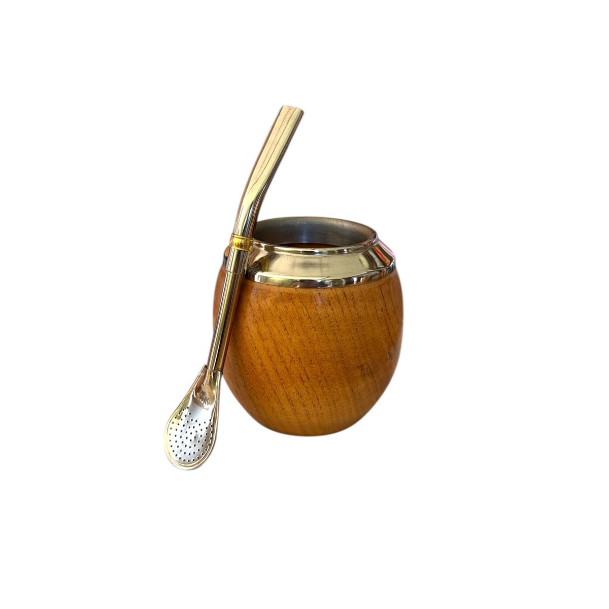 EL BUEN PASTOR - Mate El Buen Pastor Torpedo de Madera Algarrobo
