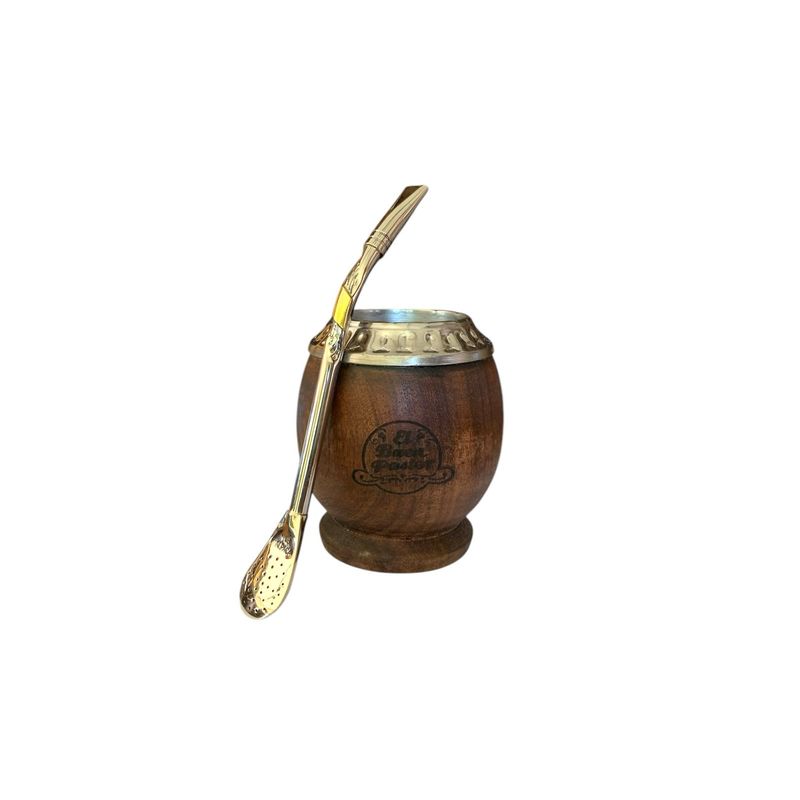EL BUEN PASTOR - Mate El Buen Pastor Torpedo de Madera Algarrobo