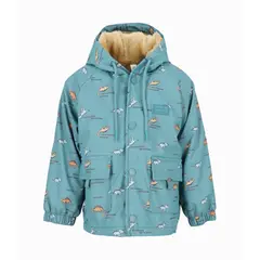 BLACK AND BLUE - Chaqueta bebés con dinosaurios petróleo
