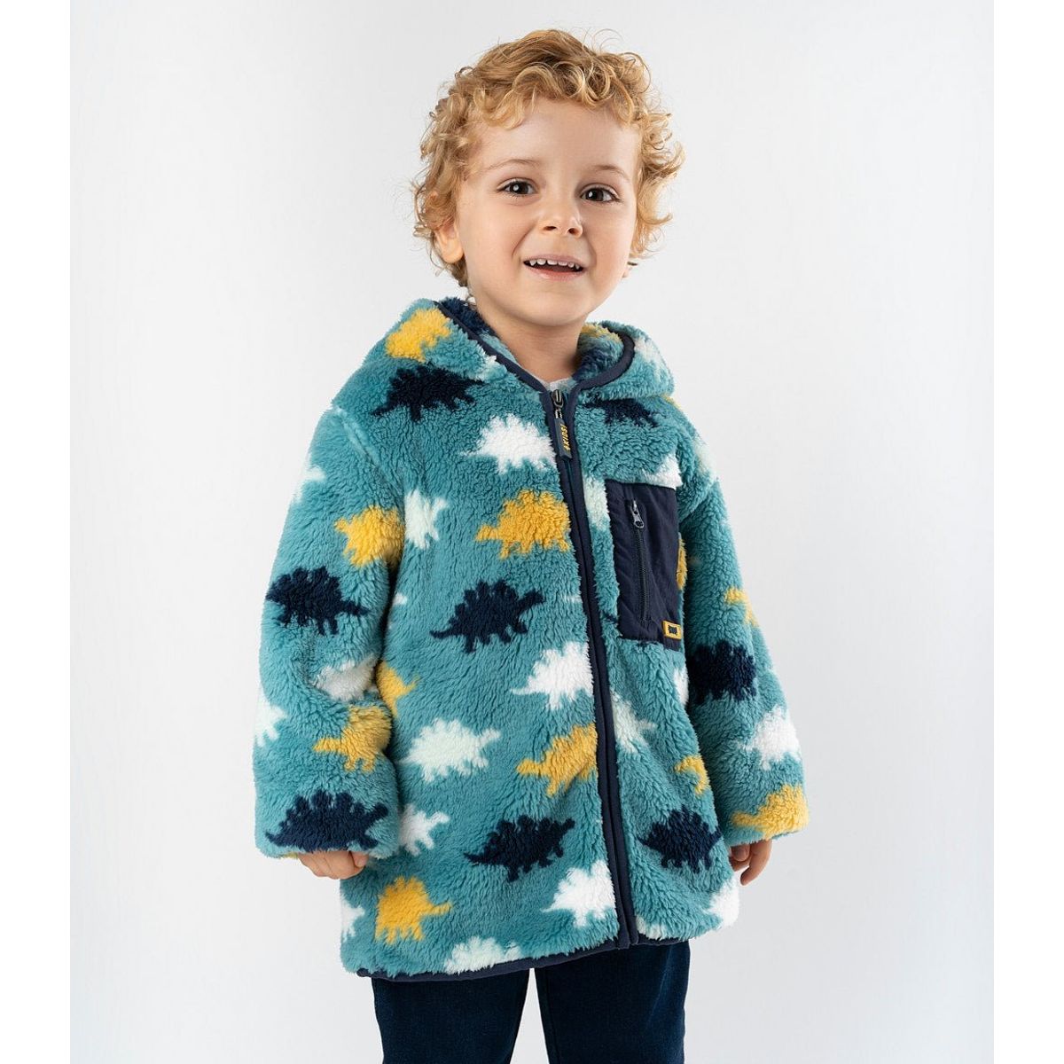 4KIDS - Chaqueta bebés con dinosaurios verde 4 Kids