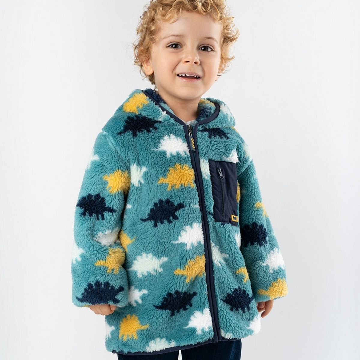 4KIDS - Chaqueta bebés con dinosaurios verde 4 Kids