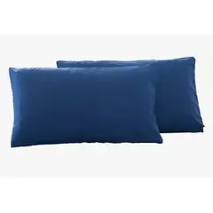 GENERICO - 2 Fundas De Almohada 2800 Hilos Egipician Azul