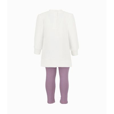 Imagen 2 del producto Conjunto bebé de chaleco y calzas morado