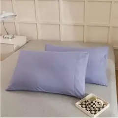 GENERICO - 2 Fundas De Almohada 2800 Hilos Egipician Lila
