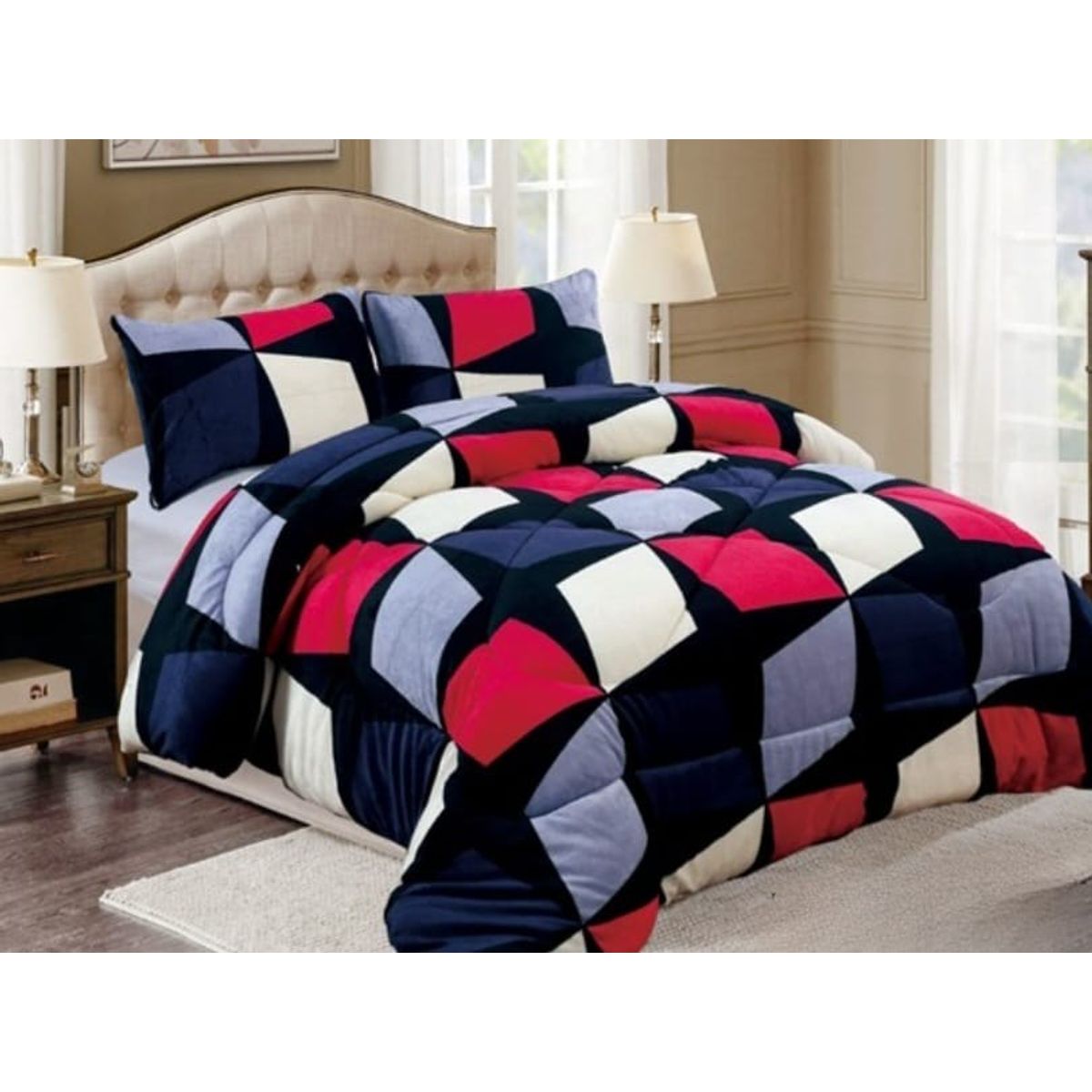 GENERICO - Cubrecama de Invierno Plush con Chiporro 2 p RS1035