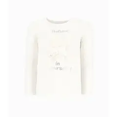 LIMONADA - Polera niña con oso blanco