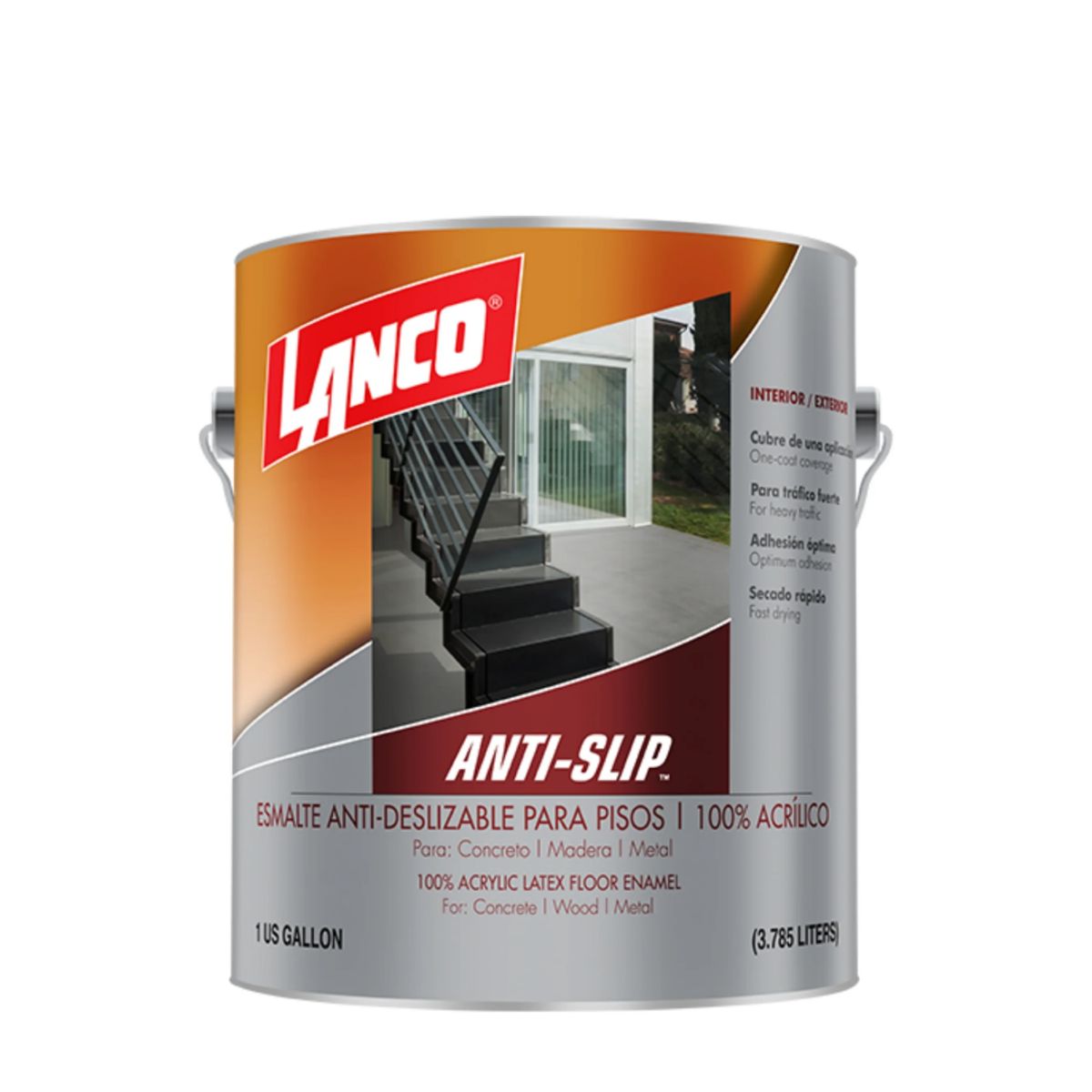 LANCO - Pintura Antideslizante Anti-Slip Lanco 1 galón Gris