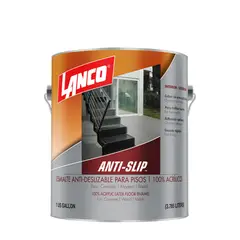 LANCO - Pintura Antideslizante Anti-Slip 1 galón Gris