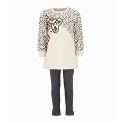 4KIDS - Conjunto niña con diseño gris 4 Kids