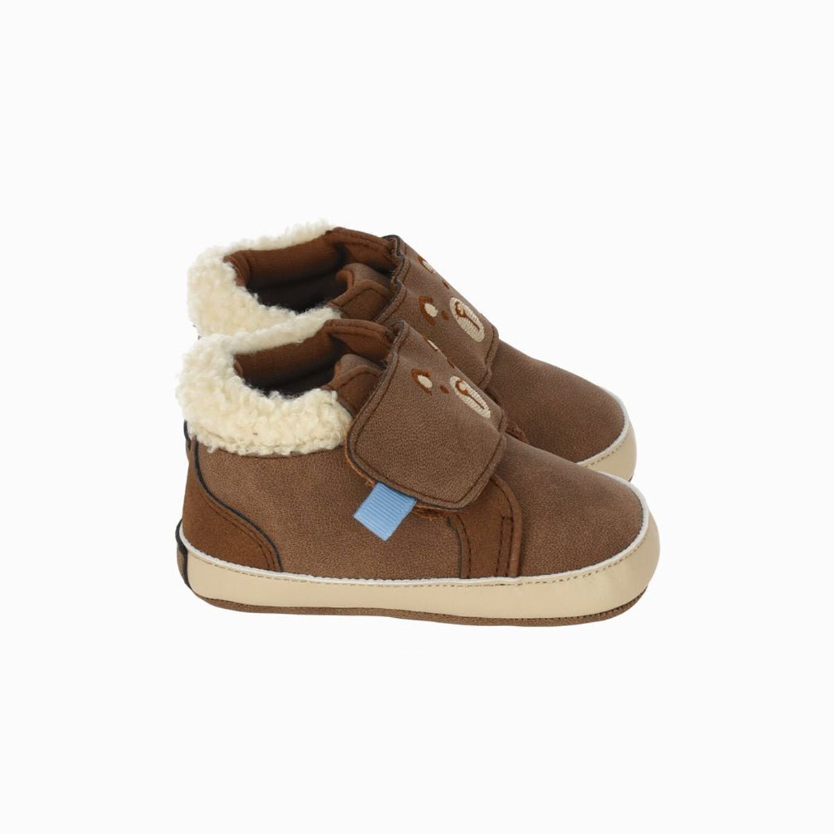 4KIDS - Botín recién nacido con velcro beige 4 Kids