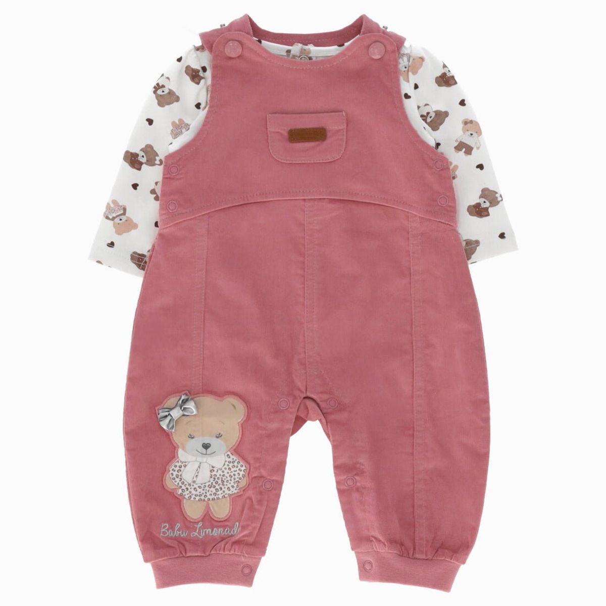 LIMONADA - Jardinera recién nacida con ositos palo rosa Limonada