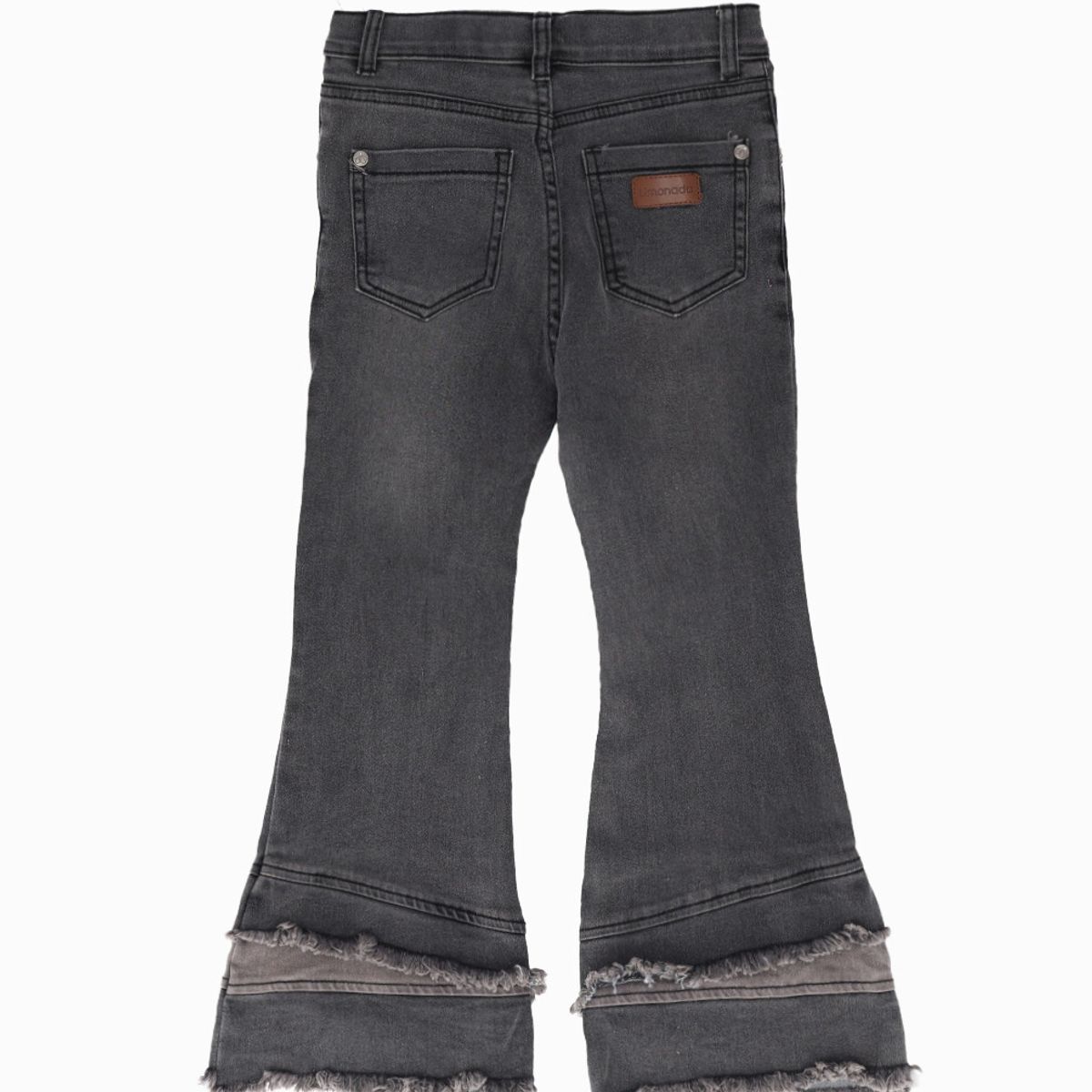LIMONADA - Jeans niña con flecos gris Limonada