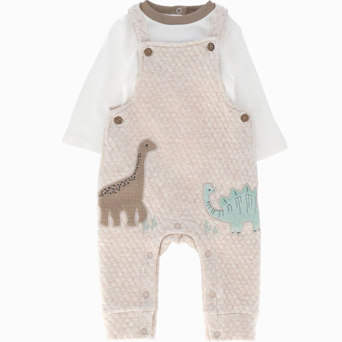 4KIDS - Jardinera recién nacido con body beige 4 Kids