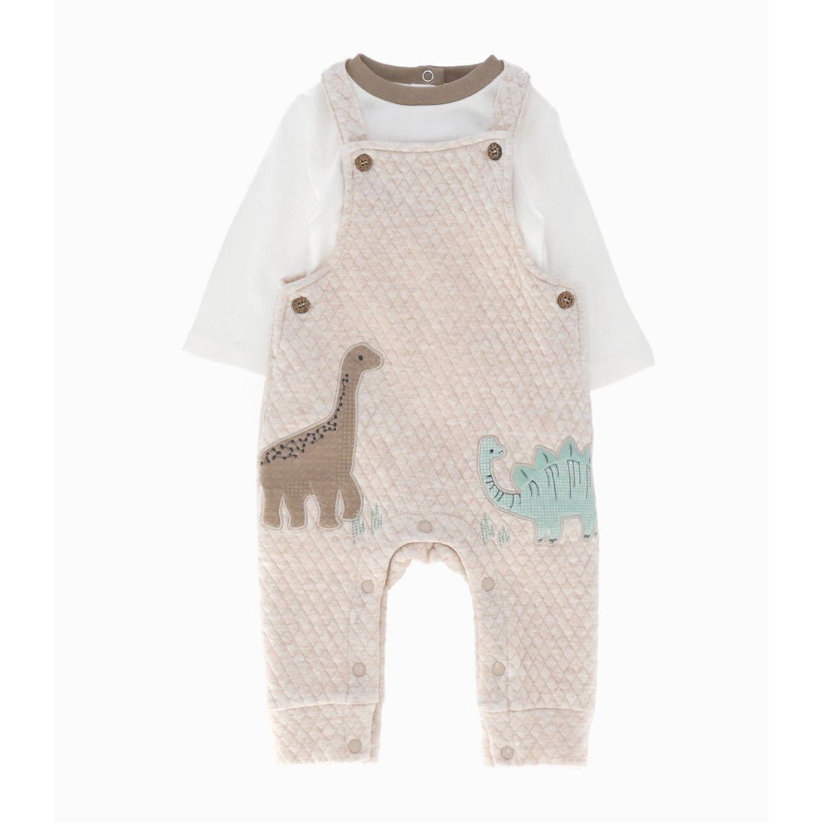 4KIDS - Jardinera recién nacido con body beige 4 Kids