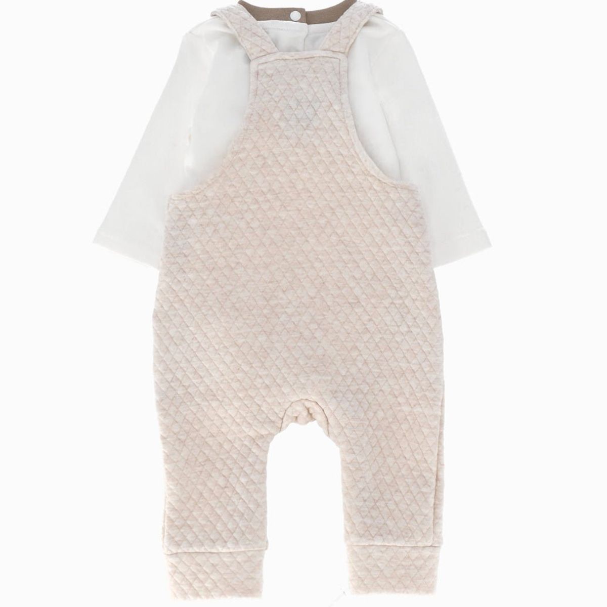 4KIDS - Jardinera recién nacido con body beige 4 Kids