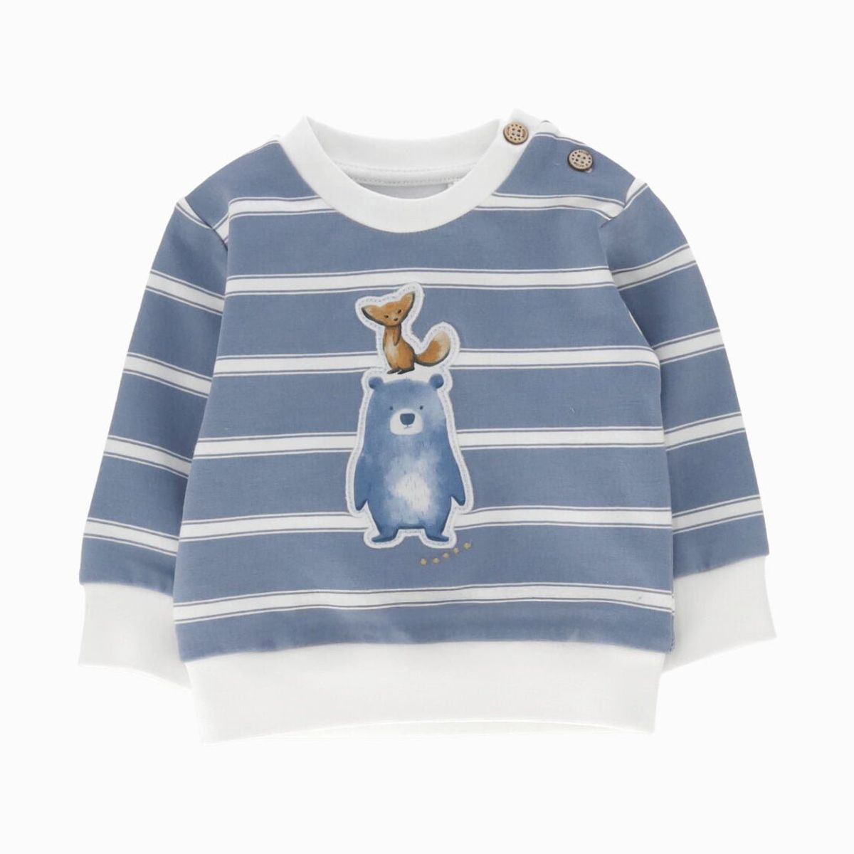 4KIDS - Buzo recién nacido con animales celeste 4 Kids