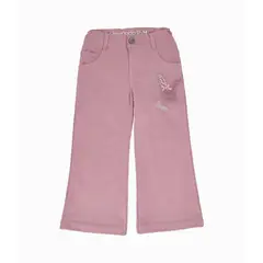 LIMONADA - Pantalón niña wide leg palo rosa