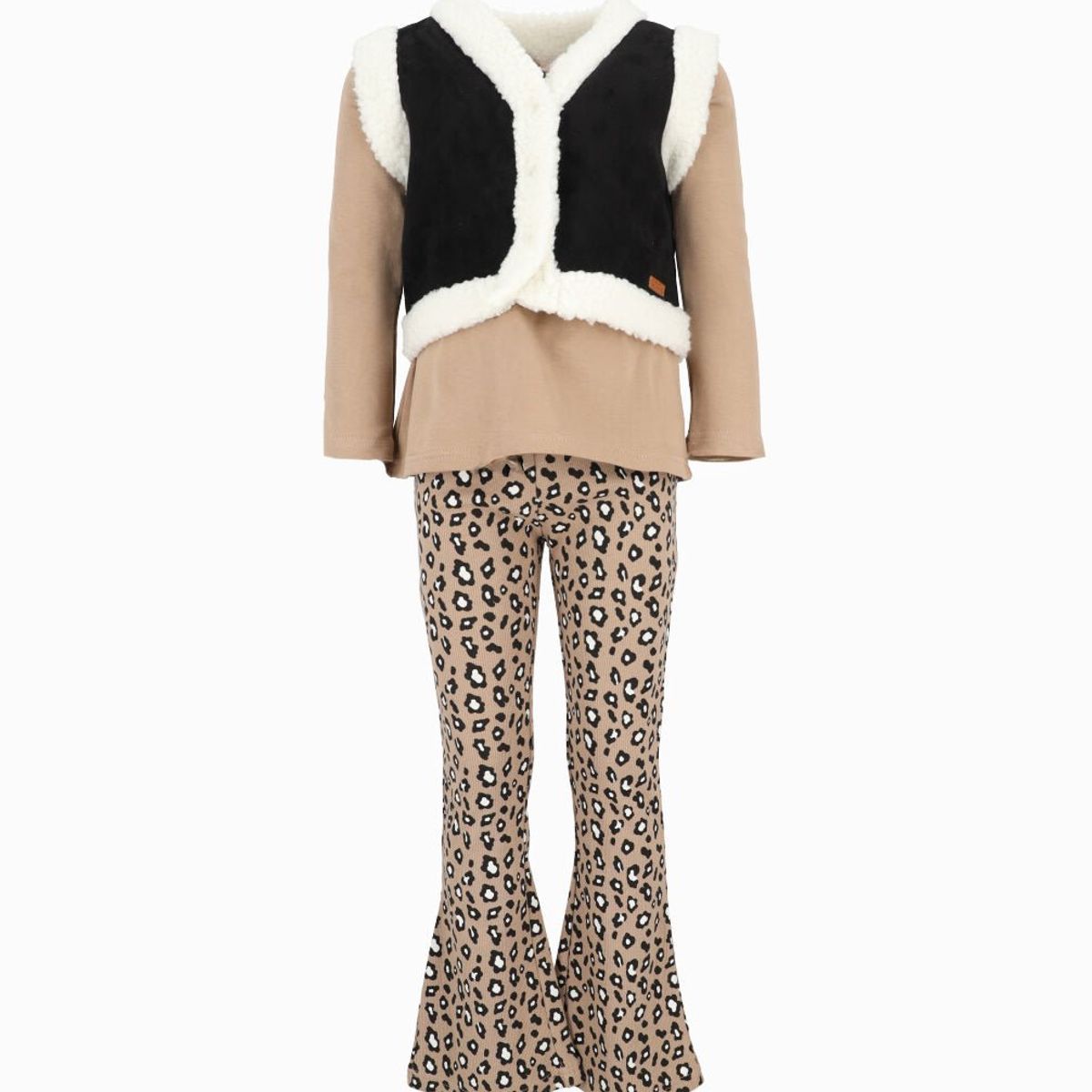 LIMONADA - Conjunto niña animal print beige Limonada