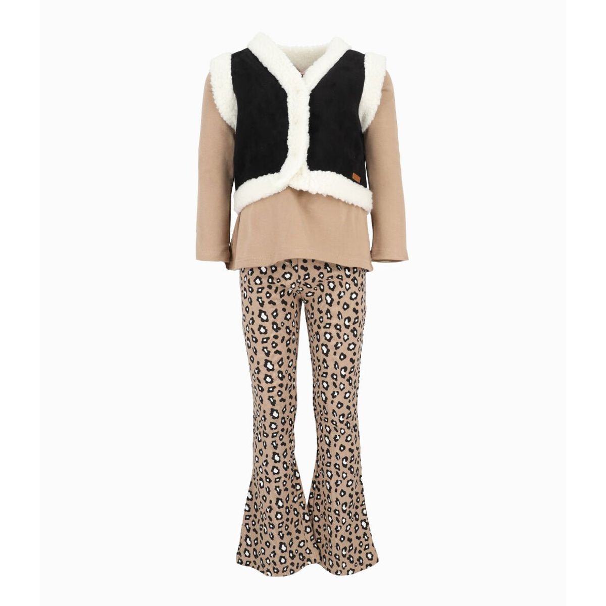 LIMONADA - Conjunto niña animal print beige Limonada