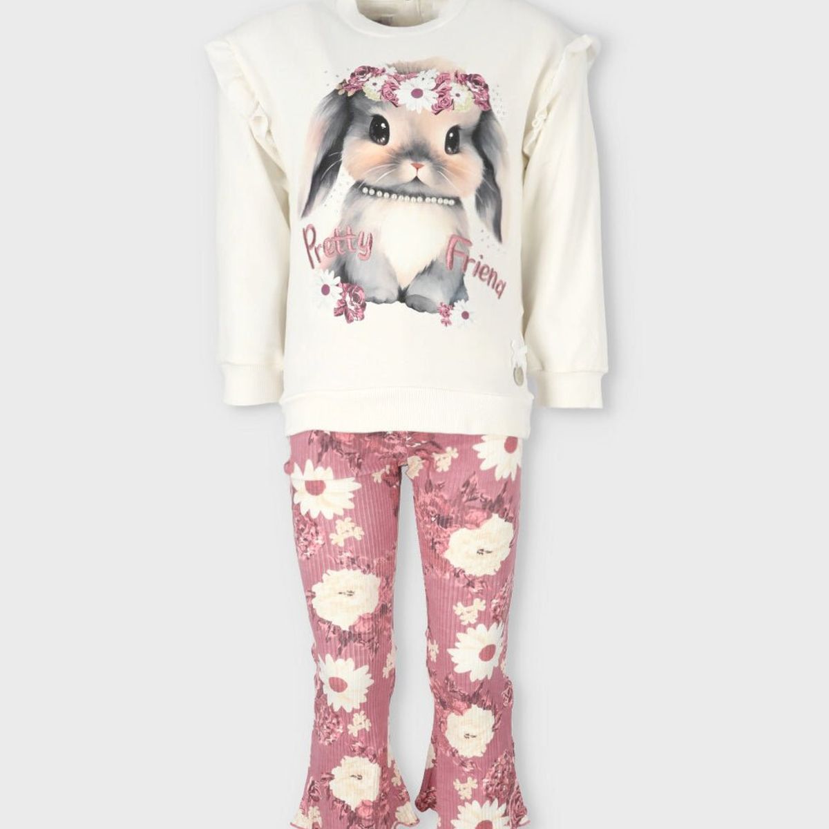 LIMONADA - Conjunto niña flare blanco Limonada