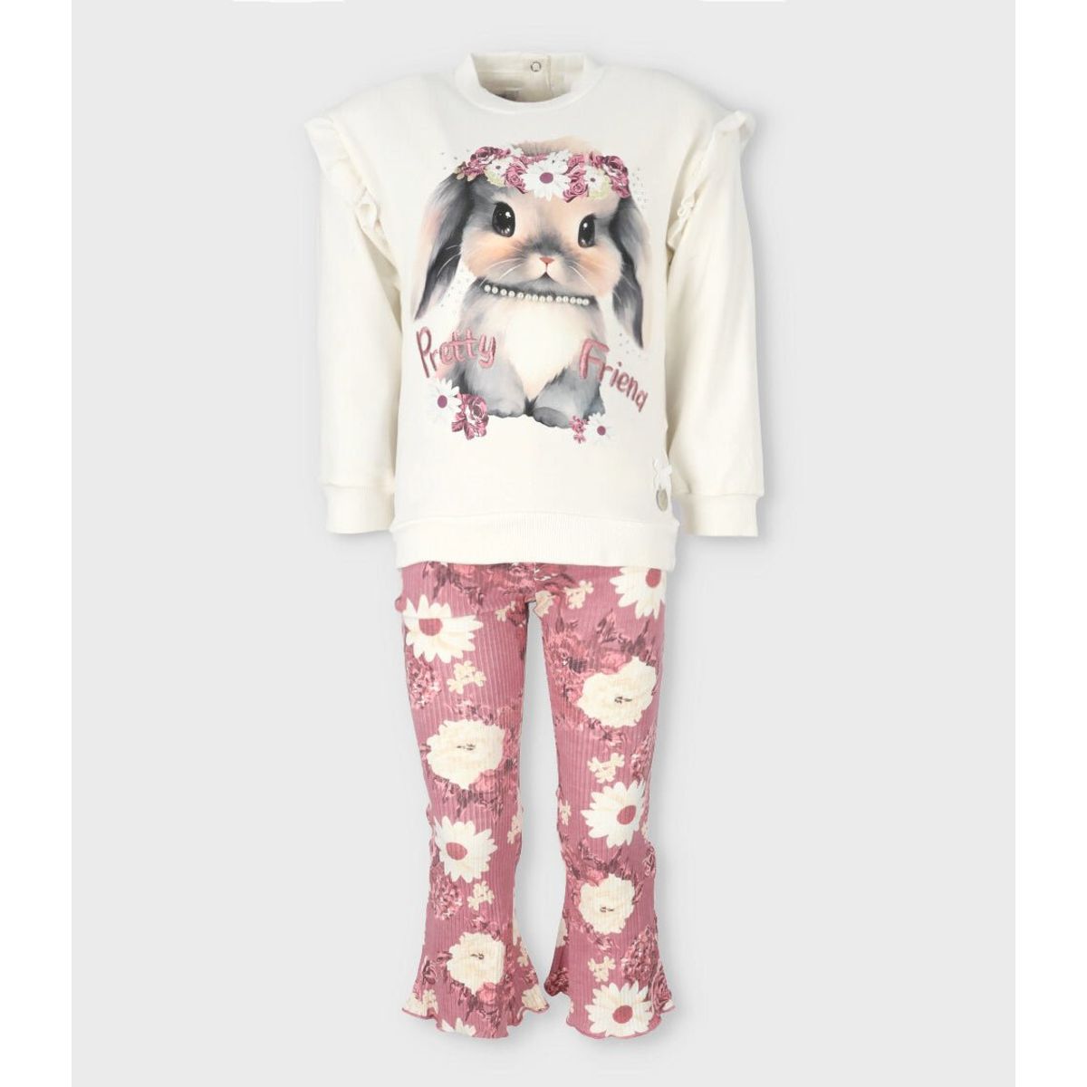 LIMONADA - Conjunto niña flare blanco Limonada