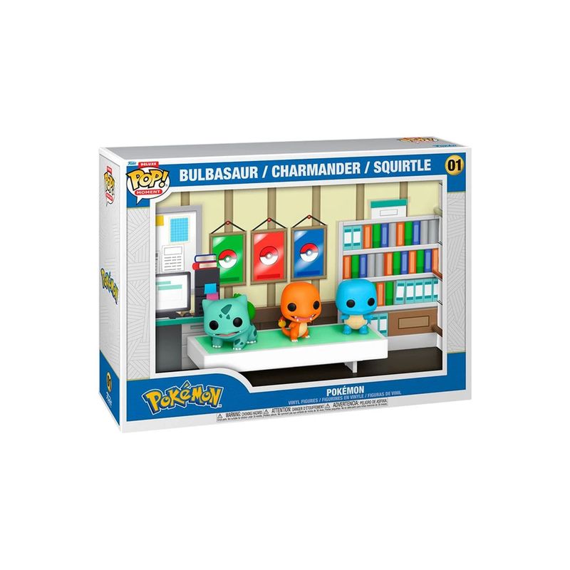 FUNKO - POP Moments Deluxe Pokemon - Bulbasaur Charmander Squirtle