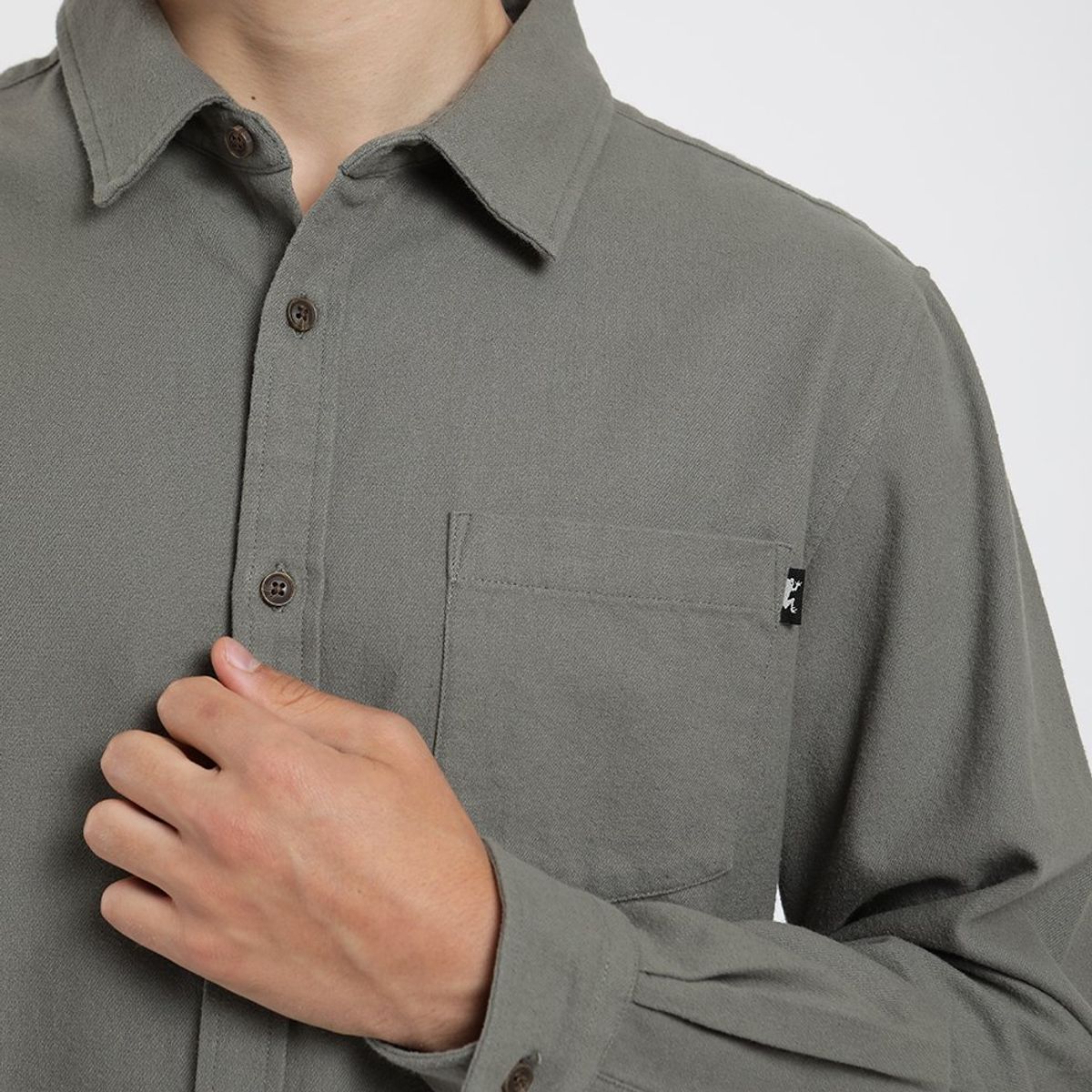 FROENS - Camisa  Manga Larga Franela Froens Hombre