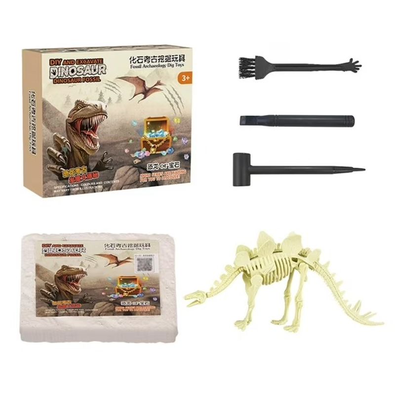 GENERICO - Jurásico Animal Dinosaurio Esqueleto Fósil Set De 6 Pcs
