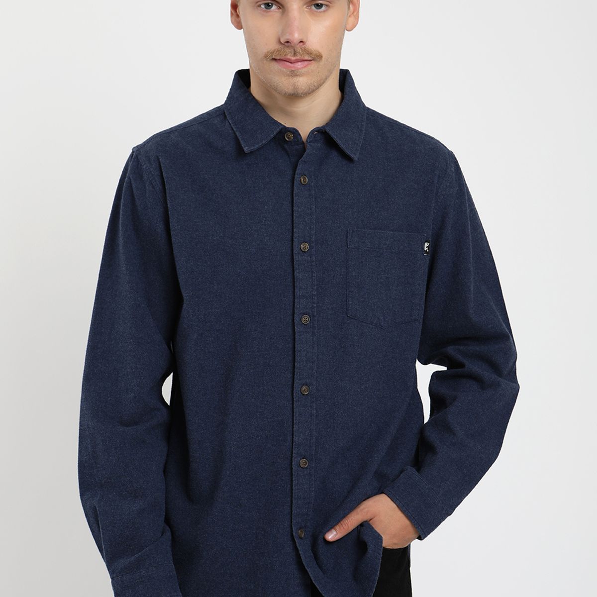 FROENS - Camisa  Manga Larga Franela Froens Hombre
