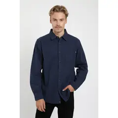 FROENS - Camisa Manga Larga Franela Hombre