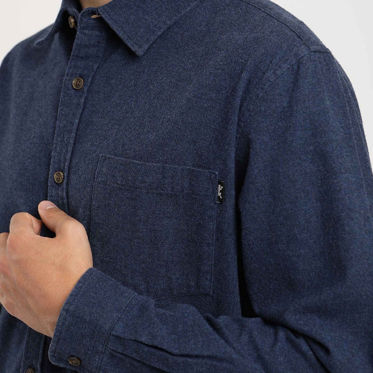 FROENS - Camisa  Manga Larga Franela Froens Hombre
