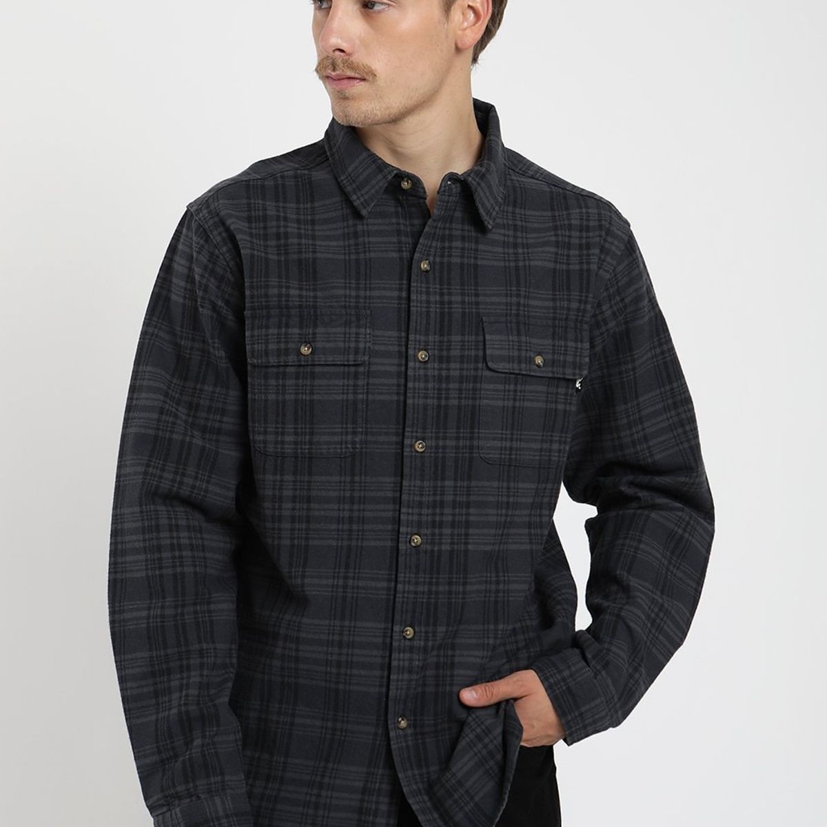 FROENS - Camisa  Manga Larga Franela Yarn Froens Hombre