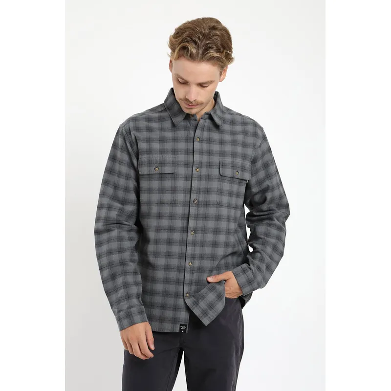 FROENS - Camisa  Manga Larga Franela Yarn Froens Hombre