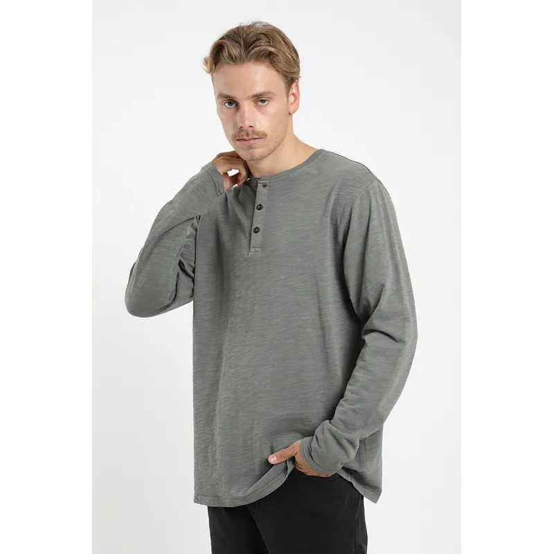 FROENS - Polera manga  larga Hombre Mao Froens